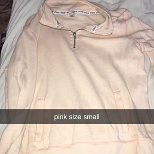 pink long sleeve pull over
